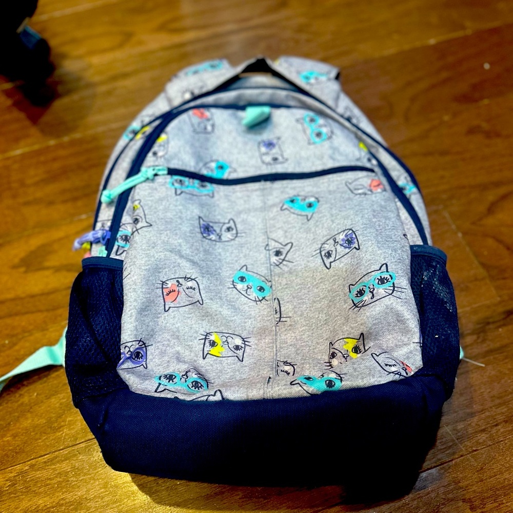 BACKPACK Kids Kitty Cat Kitten Girls School BOOK BAG